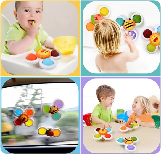 Suction cup for play anywhere