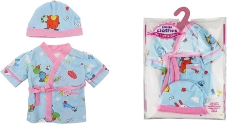 Moder plašč s kapo za punčke 40-45 cm