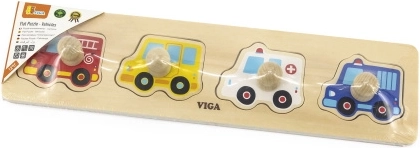 Lesena vstavljanka reševalna vozila z ročaji