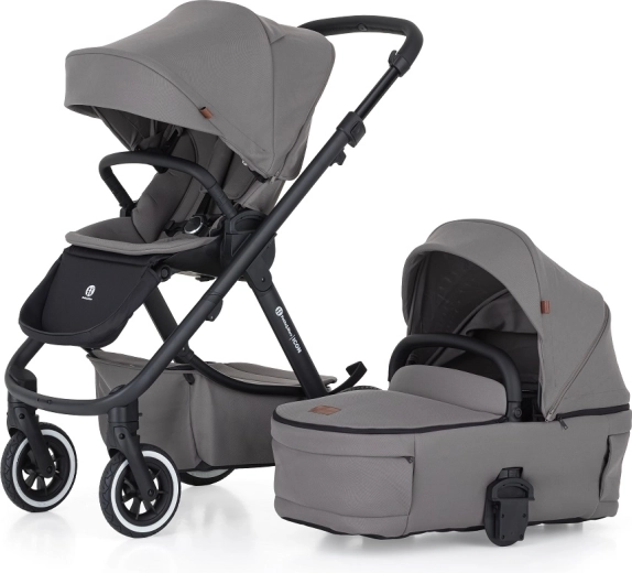 Petite&Mars kombinirani voziček Icon 2v1 Dove Grey Lite Air