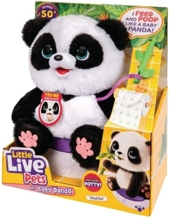 Interaktivna panda Little Live Pets ChuChu z nočno kahlico