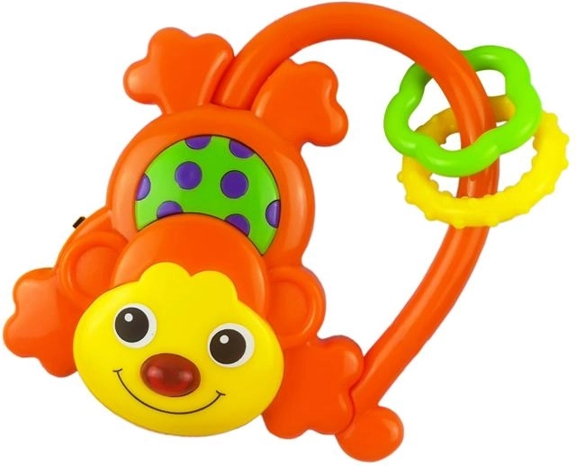 Baby Mix Monkey Blue Sound Rattle for Babies