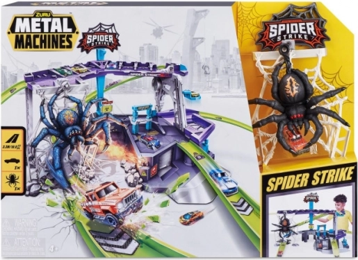 Steza za avtomobile ZURU Metal Machines: Napad Pajka