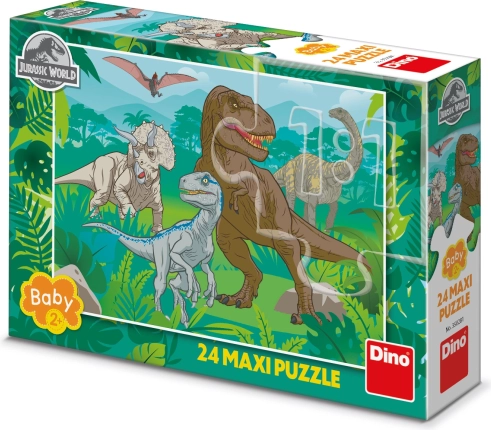 Dino Puzzle Jurski svet Maxi 24 kosov
