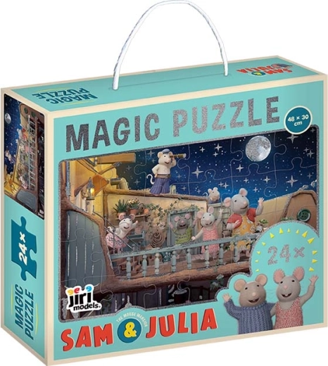 Bleščeča sestavljanka v škatli Hiša mišk Sam & Julie