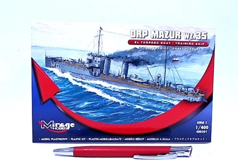 Maketa ladje ORP Mazur (šolska) Mirage