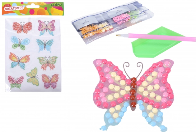 Kreativni set diamantnih nalepk metulji