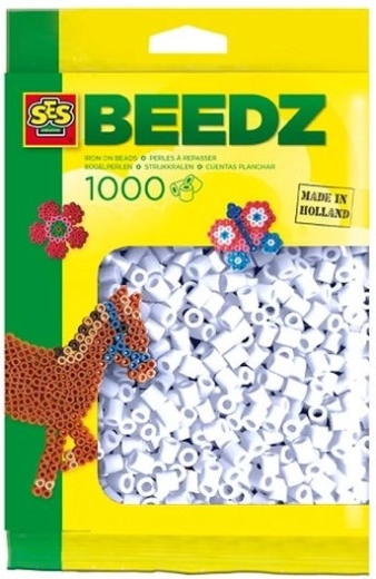 SES Creative za likanje perlice bele 1000 kos