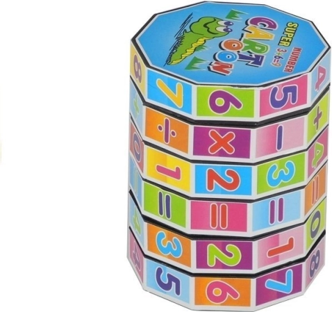 Matematični valj – izobraževalna logična uganka s številkami in simboli