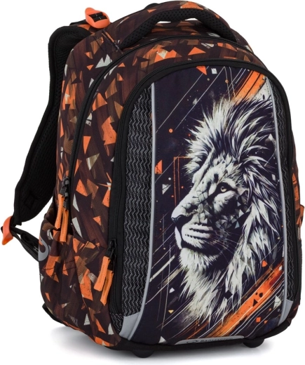 Bagmaster Vega 26 school backpack with lion motif