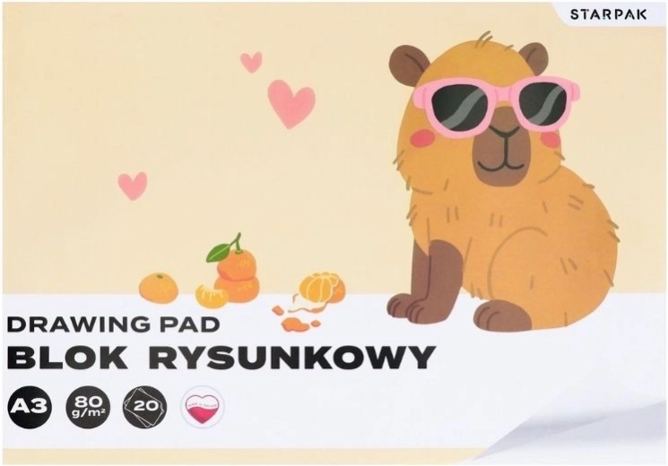Risarski blok A3 Kapybara - 1 kos
