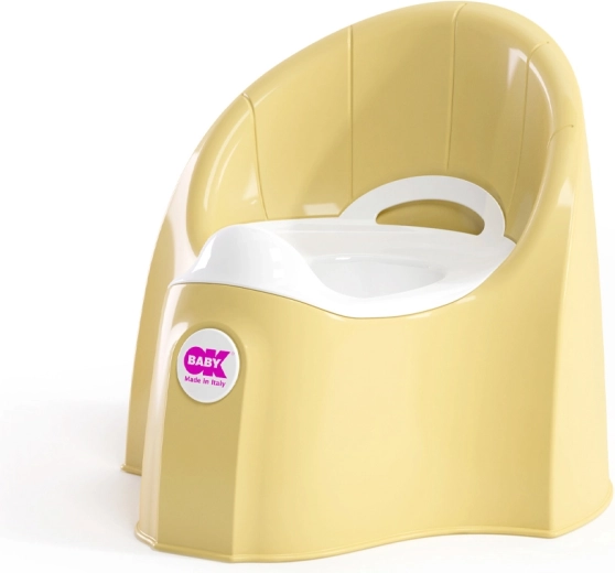 Ok Baby ergonomski otroški kahlica Pasha z odstranljivo posodico lemon
