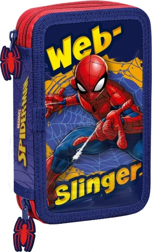 Dvo-komorni peresnik z opremo SPIDERMAN rdeče-modri