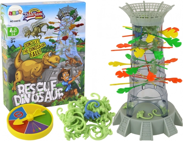 Družinska ročna igra Padajoči dinozavri Tower Sticks
