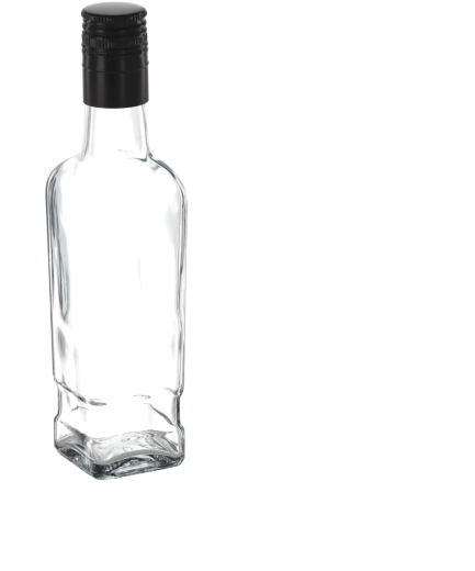 Steklenica za viski 250 ml z navojnim zamaškom