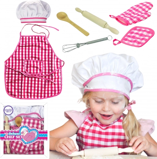 Set Mali Kuhar Kuhinjski Oblek z Dodatki 7 kos