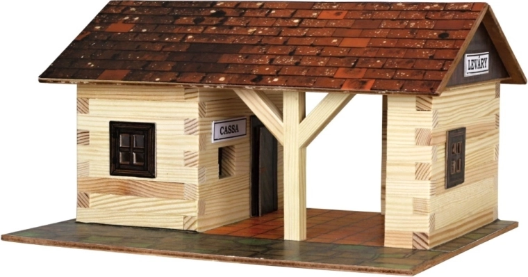 Walachia Wooden Glue-Together Railway Station Construction Kit