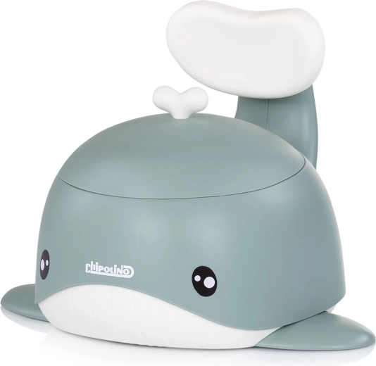 Chipolino otroški kahlica z naslonjalom Whale zelena