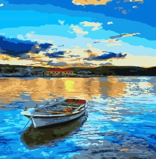 Norimpex Slikanje po številkah Čolniček 40 × 50 cm