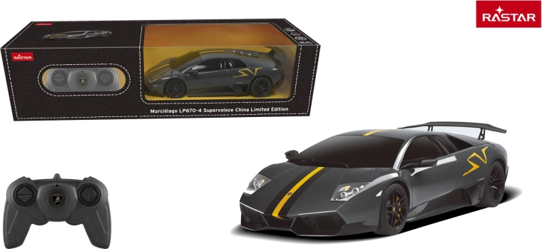 Rastar RC avto Lamborghini Murciélago LP670-4 Superveloce 1:24 siv - 1 kos
