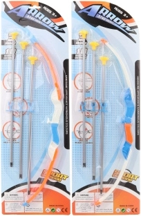 Children's plastic bow with suction-cup arrows