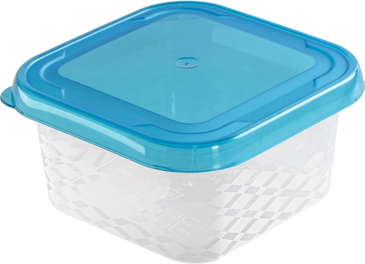 Blue Box kvadratna posoda za hrano 0,25 l modra