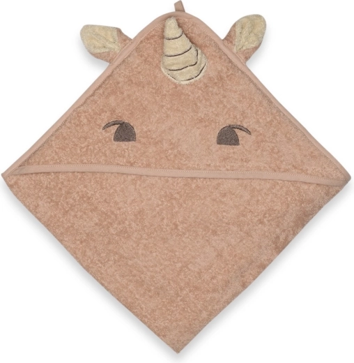 Nuuuroo Aki otroška brisača s kapuco rose unicorn