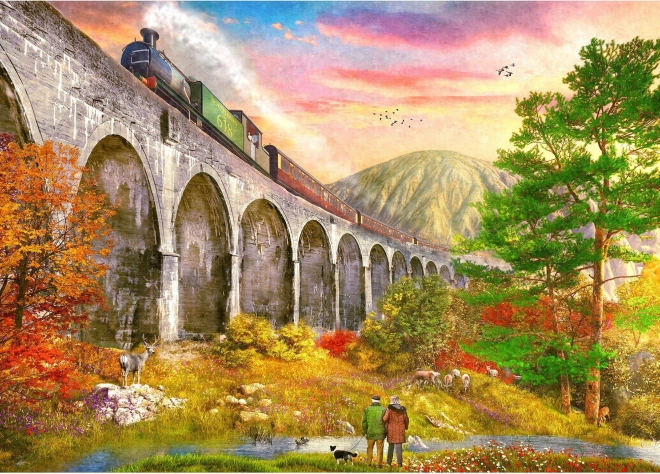 Sestavljanka Viadukt Glenfinnan 1000 koščkov