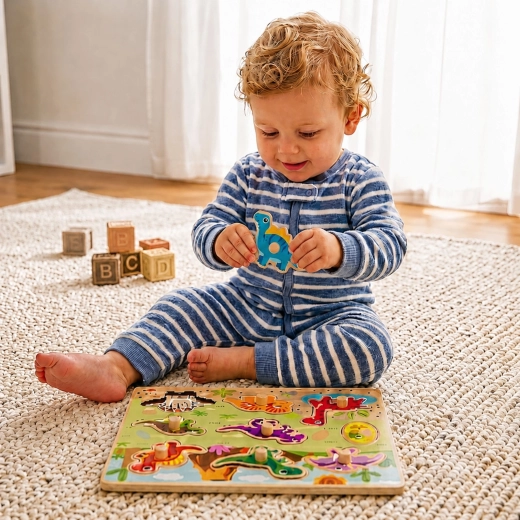 Montessori vstavljanje oblik korak za korakom