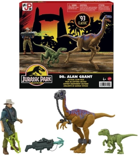 Dr. Alan Grant z dinozavri in dodatki