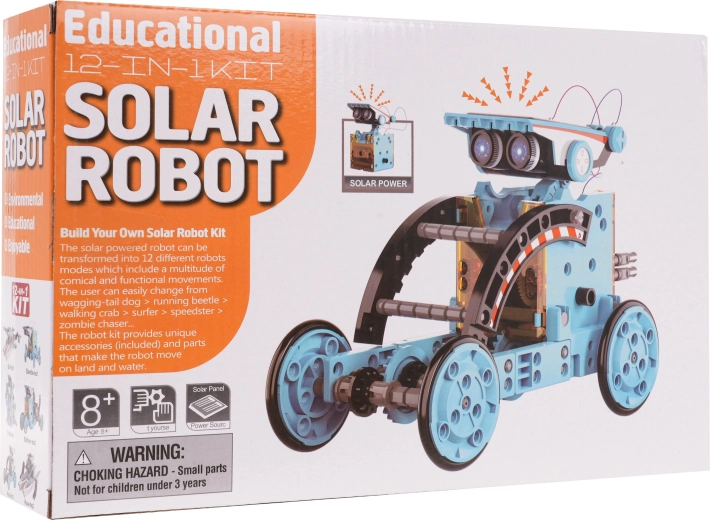Solarni komplet robotov 12 v 1 – Modra