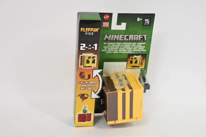 Minecraft Flippin’ Figs figurica 2 v 1: čebela in rožica v lončku