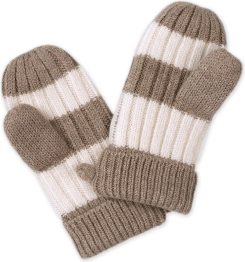 Warm merino wool mittens