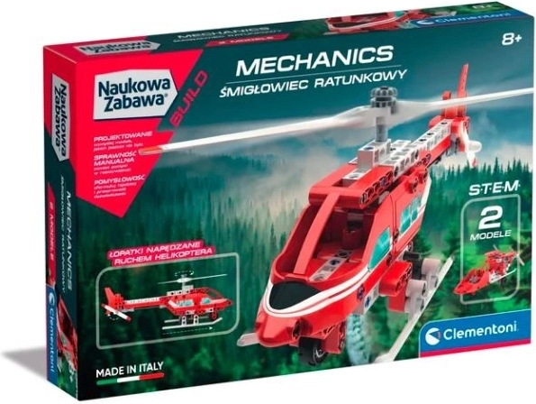 Konstrukcijski set Laboratorij mehanike – reševalni helikopter in zračnič