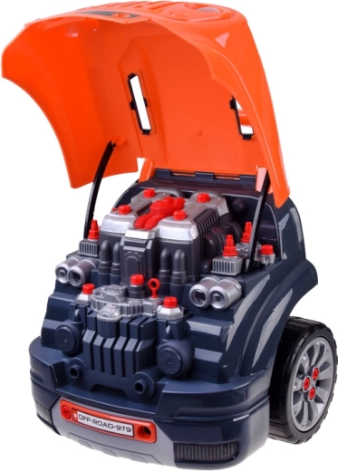 Odpirajoč se pokrov in odstranljiv motor