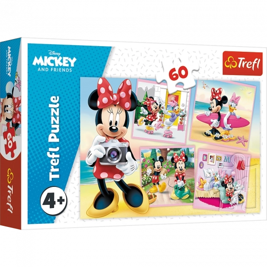 puzzle 60 koščkov disney minnie – prikupna minnie
