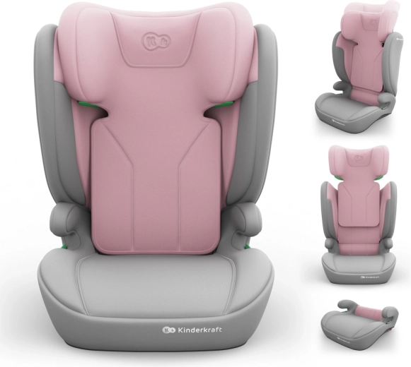 Otroški avtosedež Kinderkraft i-spark 2 plus i-size 100–150 cm roza