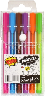 Set pisal TOTO v barvah