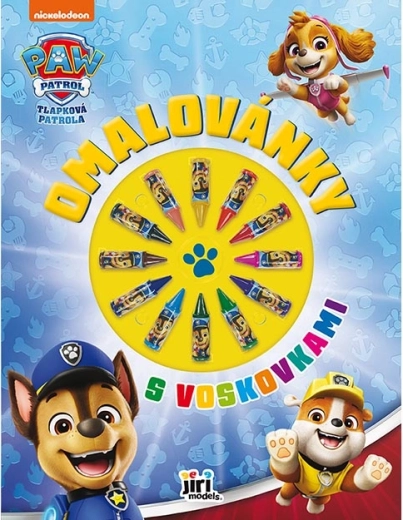 Pobarvanka z voščenkami Tačke na patrulji