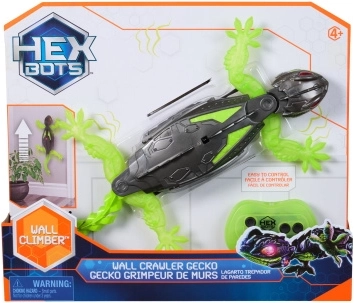 RC gekon, ki pleza po stenah z LED in USB‑C