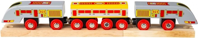 Vlak Bigjigs Rail Eurostar s tirnicami