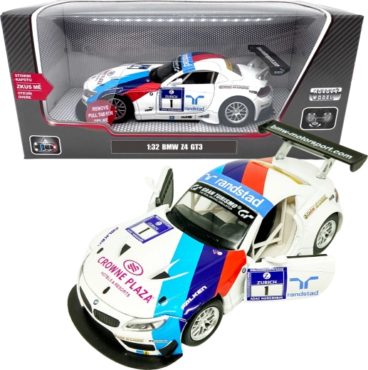 Kovinski model 1:32 BMW Z4 GT3 – bela izvedba
