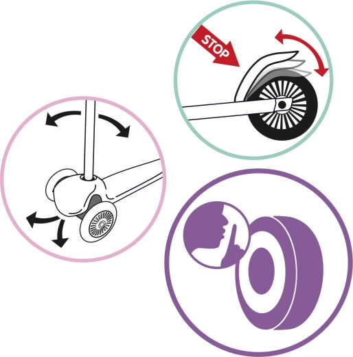 Varno upravljanje zahvaljujoč nožni zavori