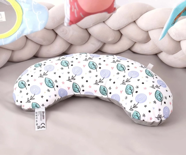 Tummy time support with a soft pillow