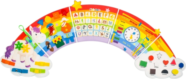 2Kids Toys mehka activity board mavrica z oblaki - 1 kos