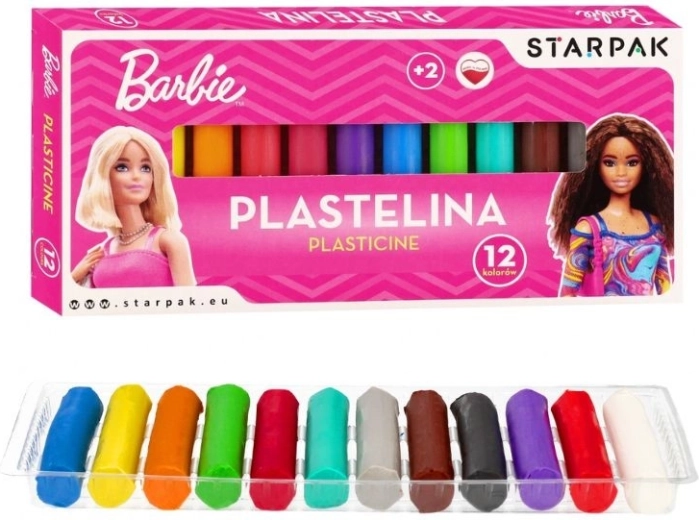 Plastelin Barbie 12 barv