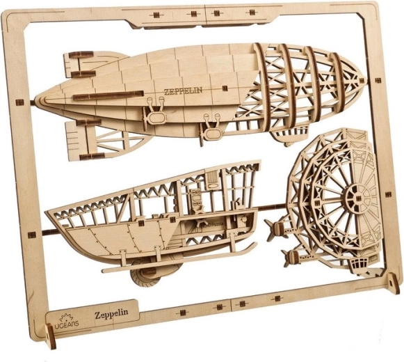 Realističen model zračne ladje z 2,5D učinkom