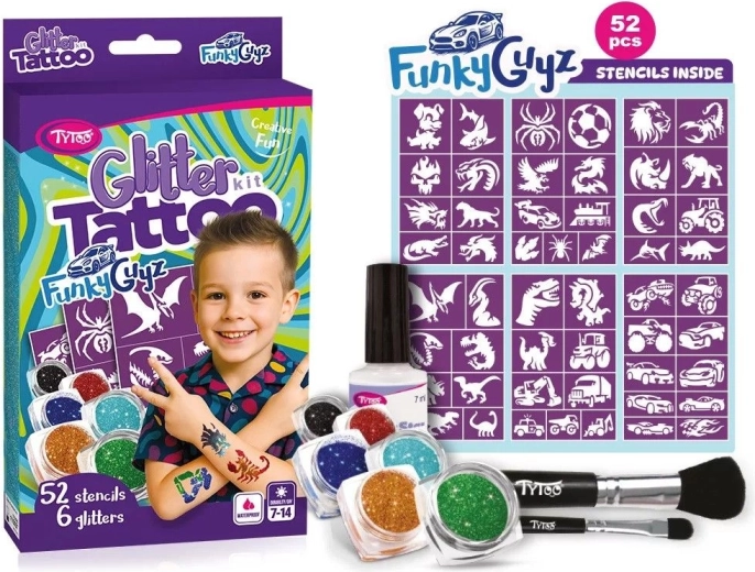 Komplet bleščečih tatujev FunkyGuyz