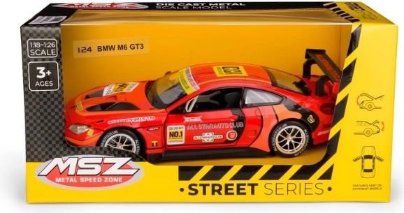 Zbirateljski model BMW M6 GT3 v merilu 1:24, rdeč