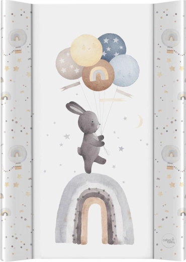 Ceba Baby previjalna podloga s trdo desko 50 × 70 cm Basic Rainbow Walk